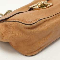 Pre Owned  Chloe Brown Leather Medium Elsie Chain Shoulder Bag