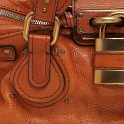 Pre Owned Chloe Brown Leather Medium Paddington Satchel