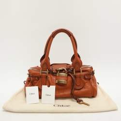 Pre Owned Chloe Brown Leather Medium Paddington Satchel