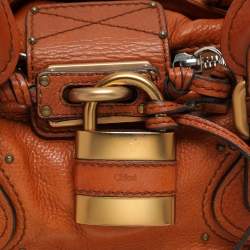 Pre Owned Chloe Brown Leather Medium Paddington Satchel