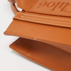 Pre Owned Chloe Brown Leather Small Woody Tote