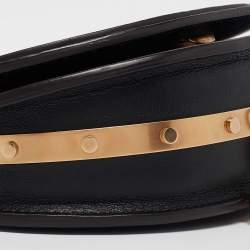 Chloe Black Leather Small Nile Bracelet Minaudiere Bag