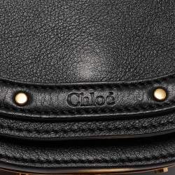 Chloe Black Leather Small Nile Bracelet Minaudiere Bag