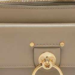 Chloe Grey Leather Mini Tess Crossbody Bag