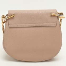 Pre Owned Chloe Beige Leather Small Drew Shoulder Bag