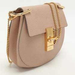 Pre Owned Chloe Beige Leather Small Drew Shoulder Bag