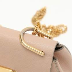 Pre Owned Chloe Beige Leather Small Drew Shoulder Bag