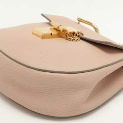 Pre Owned Chloe Beige Leather Small Drew Shoulder Bag