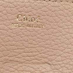 Pre Owned Chloe Beige Leather Small Drew Shoulder Bag