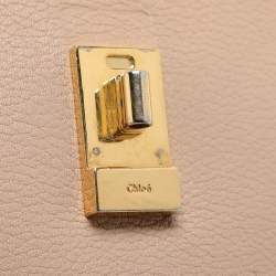 Pre Owned Chloe Beige Leather Small Drew Shoulder Bag