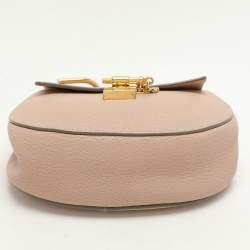 Pre Owned Chloe Beige Leather Small Drew Shoulder Bag