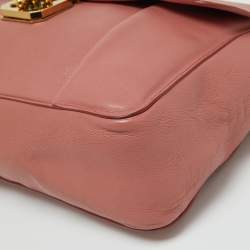 Chloe Peach Pink Leather Large Elsie Chain Shoulder Bag