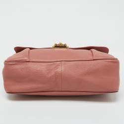 Chloe Peach Pink Leather Large Elsie Chain Shoulder Bag