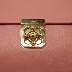 Chloe Peach Pink Leather Large Elsie Chain Shoulder Bag