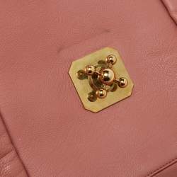 Chloe Peach Pink Leather Large Elsie Chain Shoulder Bag