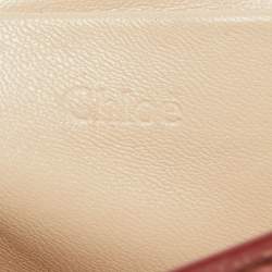 Chloe Peach Pink Leather Large Elsie Chain Shoulder Bag