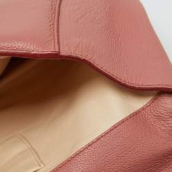 Chloe Peach Pink Leather Large Elsie Chain Shoulder Bag