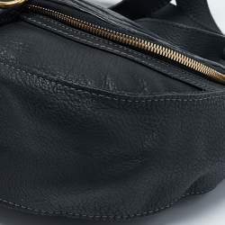 Pre Owned Chloe Black Leather Medium Marcie Crossbody Bag