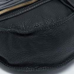 Pre Owned Chloe Black Leather Medium Marcie Crossbody Bag