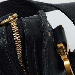 Pre Owned Chloe Black Leather Medium Marcie Crossbody Bag