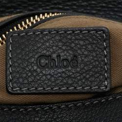 Pre Owned Chloe Black Leather Medium Marcie Crossbody Bag