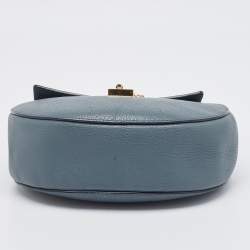 Pre Owned Chloe Blue Leather Medium Drew Shoulder Bag