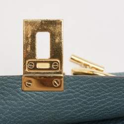 Pre Owned Chloe Blue Leather Medium Drew Shoulder Bag