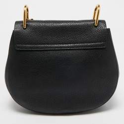 Chloe Black Leather Medium Drew Shoulder Bag