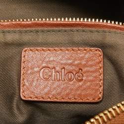 Chloe Brown Leather Medium Marcie Shoulder Bag