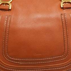 Chloe Brown Leather Medium Marcie Shoulder Bag