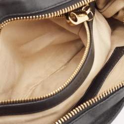 Chloe Black/Beige Leather Medium Ethel Satchel