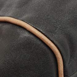 Chloe Black/Beige Leather Medium Ethel Satchel