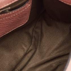 Chloe Light Pink Leather Mini Marcie Crossbody Bag
