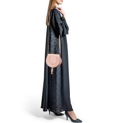 Chloe Light Pink Leather Mini Marcie Crossbody Bag