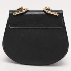 Pre Owned Chloe Black Leather Small Drew Shoulder Bag