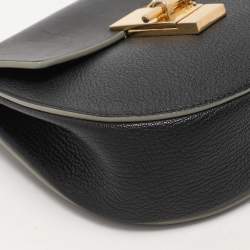Pre Owned Chloe Black Leather Small Drew Shoulder Bag