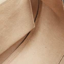 Pre Owned Chloe Peach/Brow Leather Medium Drew Shoulder Bag