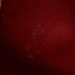 Pre Owned Chloe Burgundy Leather and Suede Medium Milo Tote