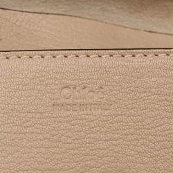 Chloe Beige Leather Small Drew Shoulder Bag