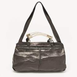 Chloe Black Leather Medium Saskia Satchel