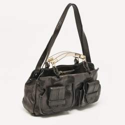 Chloe Black Leather Medium Saskia Satchel