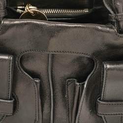 Chloe Black Leather Medium Saskia Satchel