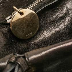 Chloe Black Leather Medium Saskia Satchel
