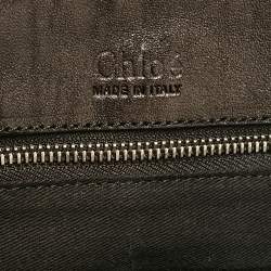 Chloe Black Leather Medium Saskia Satchel