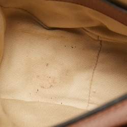 Pre Owned Chloe Brown Leather Small Marcie Saddle Bag