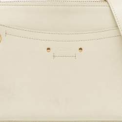 Chloe Off White Leather Small Roy Shoulder Bag
