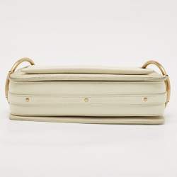 Chloe Off White Leather Small Roy Shoulder Bag