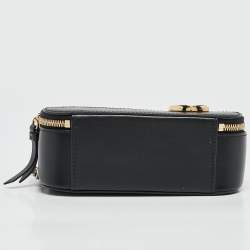 Pre Owned Chloe Black Leather C Vanity Shoulder Bag