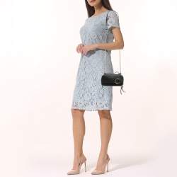 Pre Owned Chloe Black Leather C Vanity Shoulder Bag