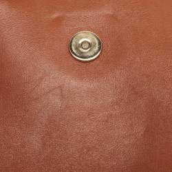 مملوكة مسبقًا Chloe Brown Leather and Suede Medium Faye Shoulder Bag